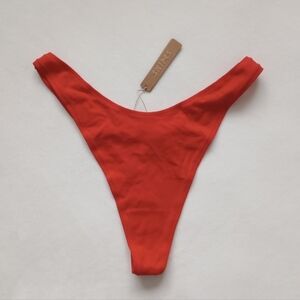 SKIMS▪️Cotton Jersey Dipped Thong Underwear in Ruby Red